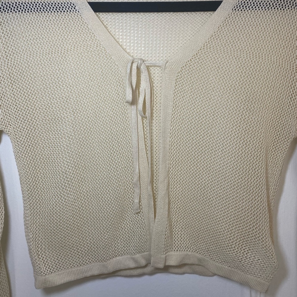 Commense Cream Knit Cardigan NWT - Picture 4 of 11